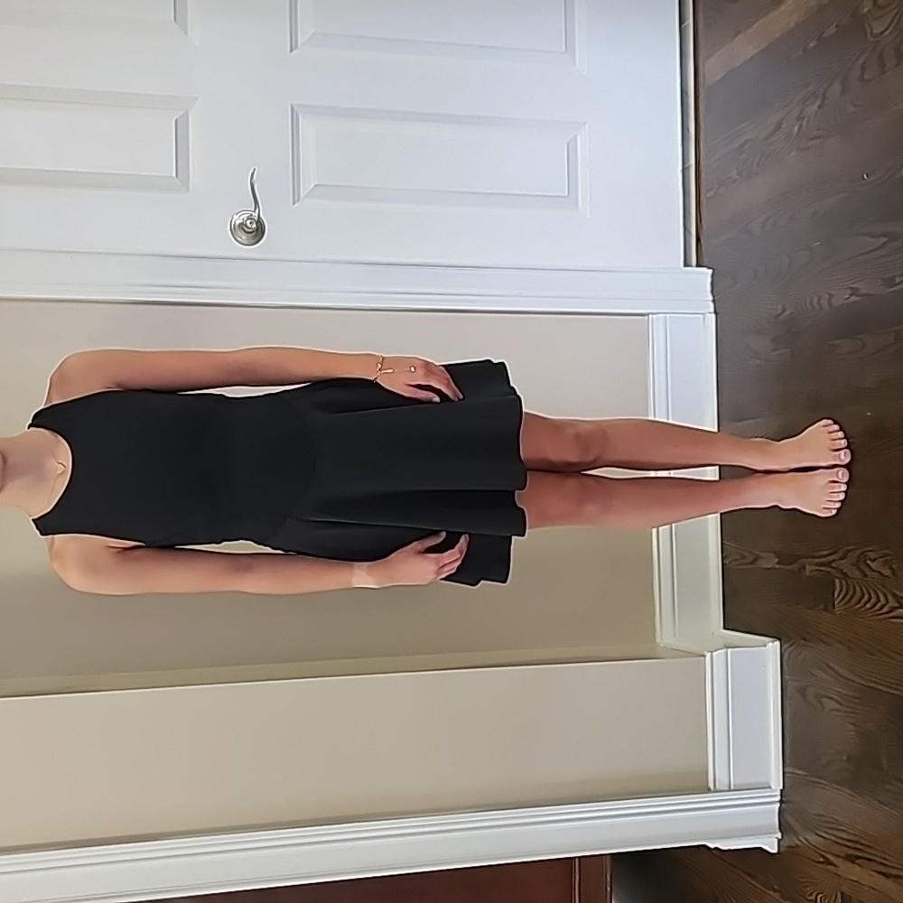 lululemon athletica Black Fit-and-Flare Mini Dress